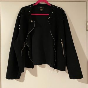 Soft Felt Jacket With Buttons